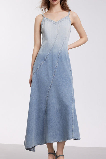 Modern Gradient Cami Denim Dress