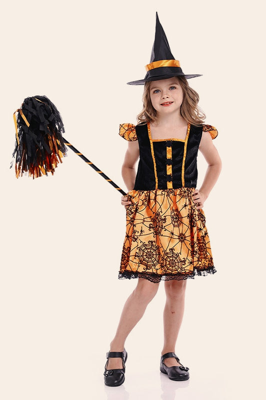 Spider Girl Dress Kid Halloween Costume