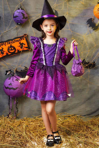 Witch Princess Dress Kid Halloween Costume