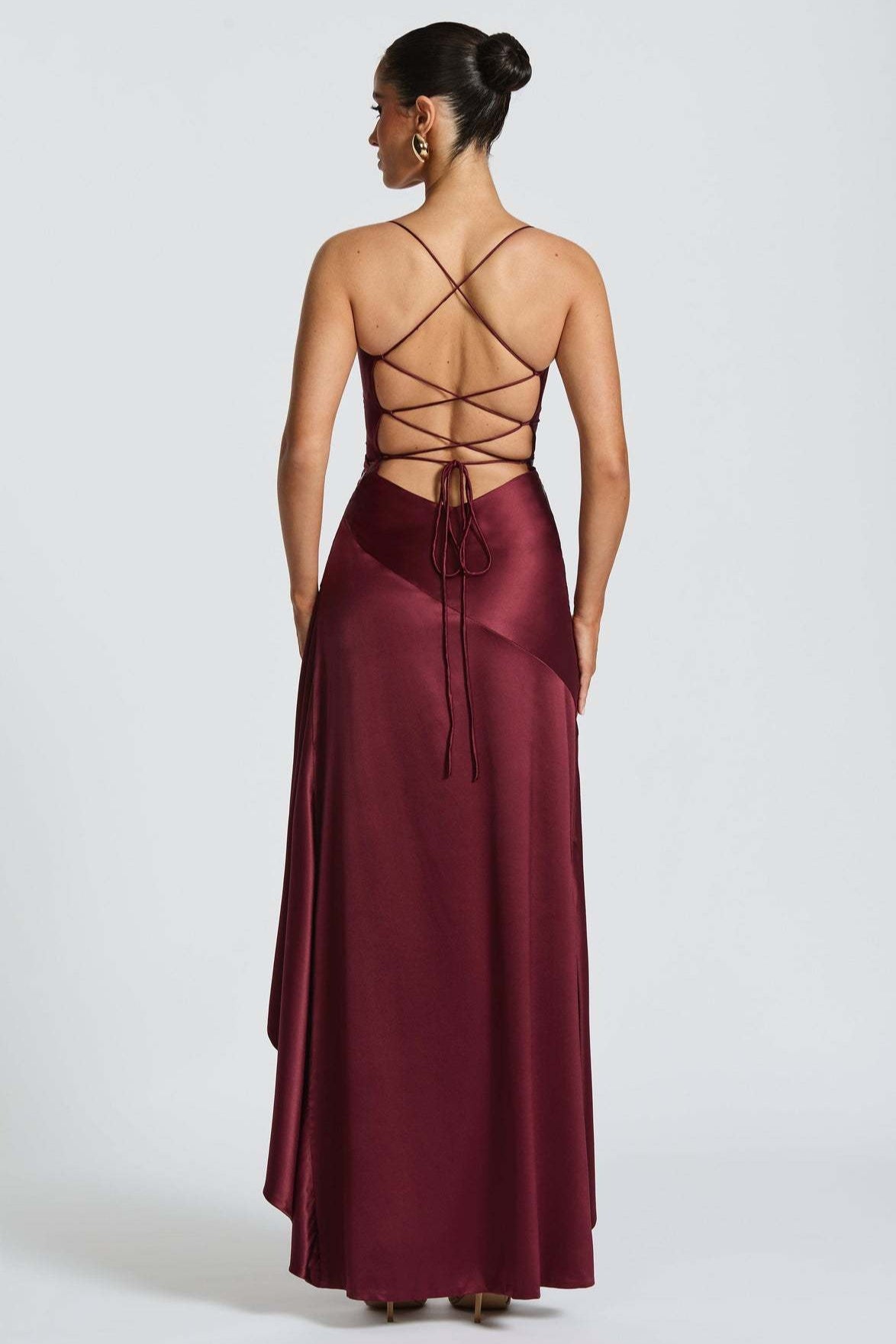 Asymmetric Spaghetti Strap Party Dress