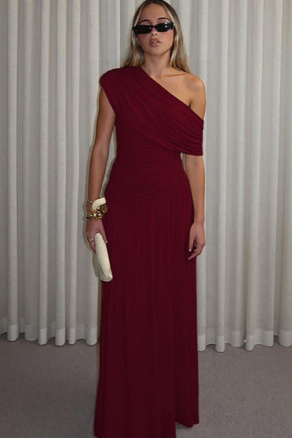 Slim Fit Round Neck Ruched Sheer Bodycon Formal Dress