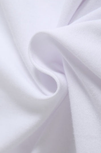 Letter Print Short Sleeve Crop Top