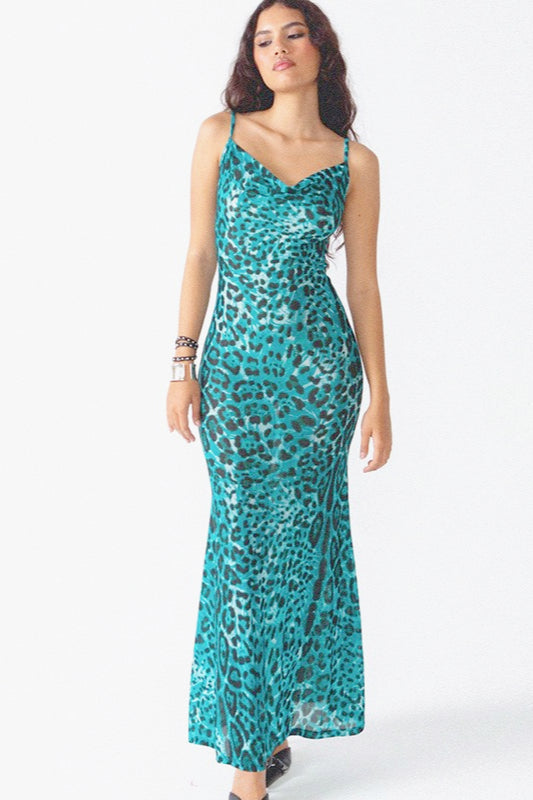 Leopard Print Bodycon Slip Dress