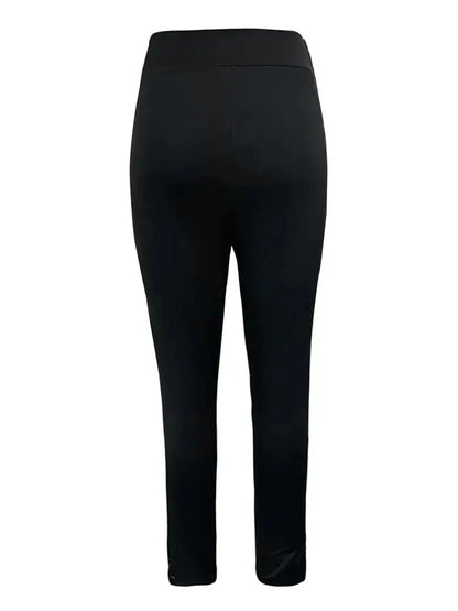 All Season Elegant Solid Hollow High Waist Outdoor Sporty Leggings