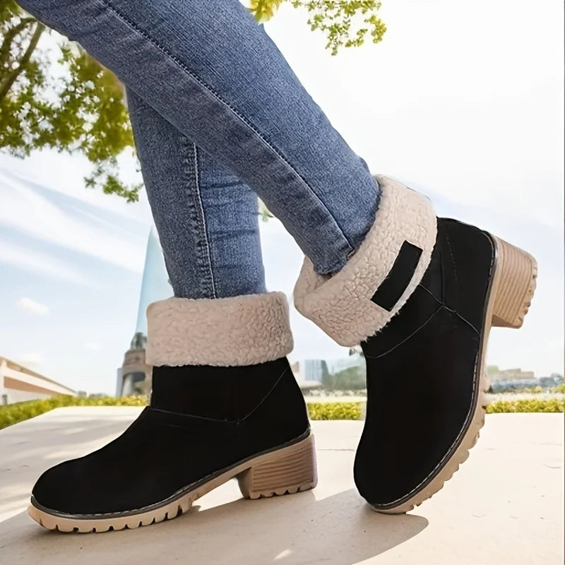 Non-slip Thickened Medium Heel Comfortable Outdoor Snow Boot