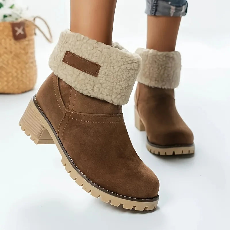 Non-slip Thickened Medium Heel Comfortable Outdoor Snow Boot