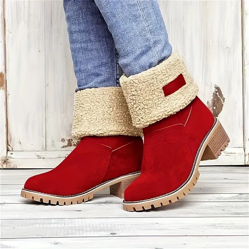 Non-slip Thickened Medium Heel Comfortable Outdoor Snow Boot
