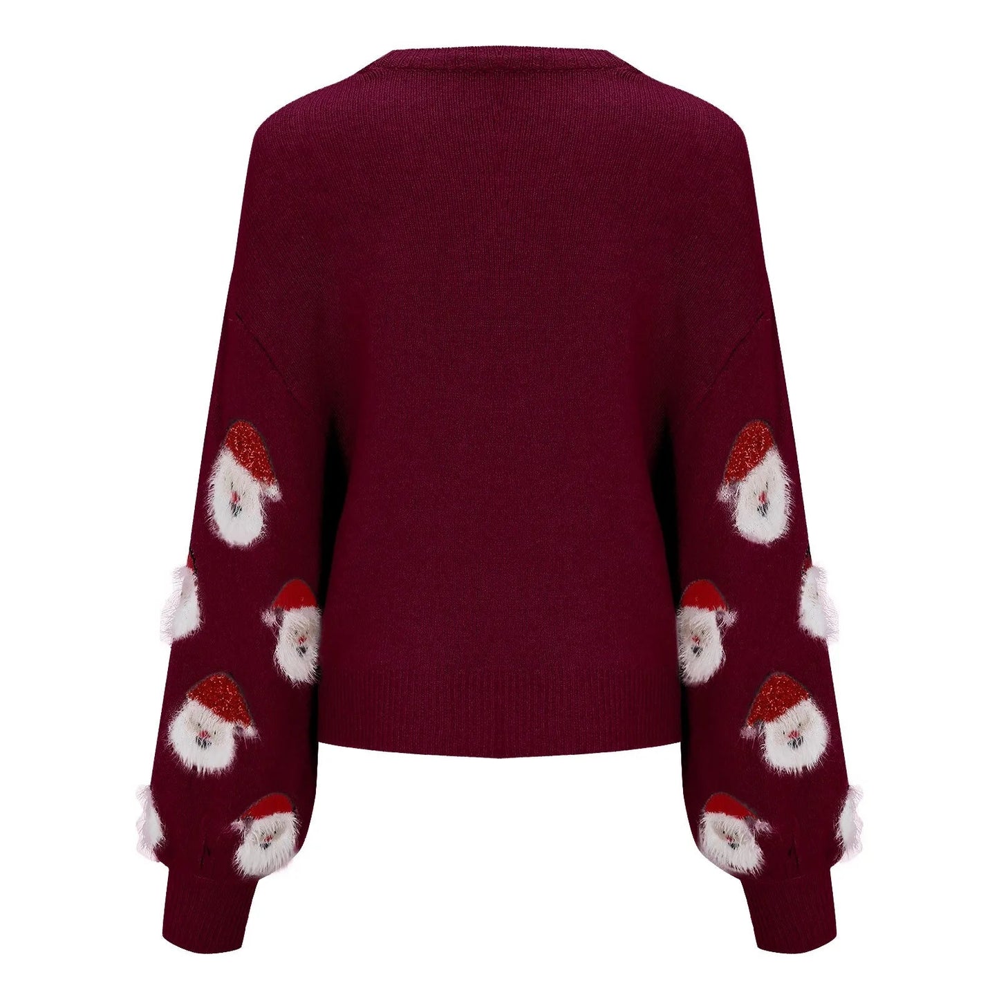Christmas Santa Head Oversized Sweater