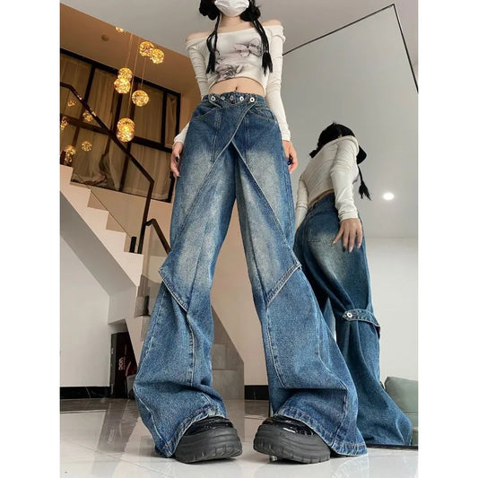 Oversize Jeans Women Vintage Y2K Spring Baggy Pants