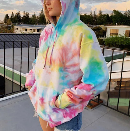 Tie Dye Oversized Pullover Hoodie