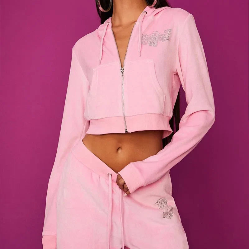 Bratz Rhinestone Velvet Hoodie
