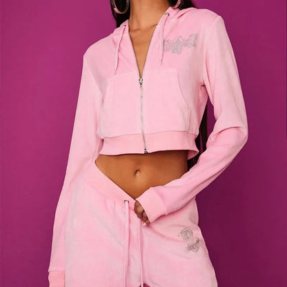 Bratz Rhinestone Velvet Hoodie