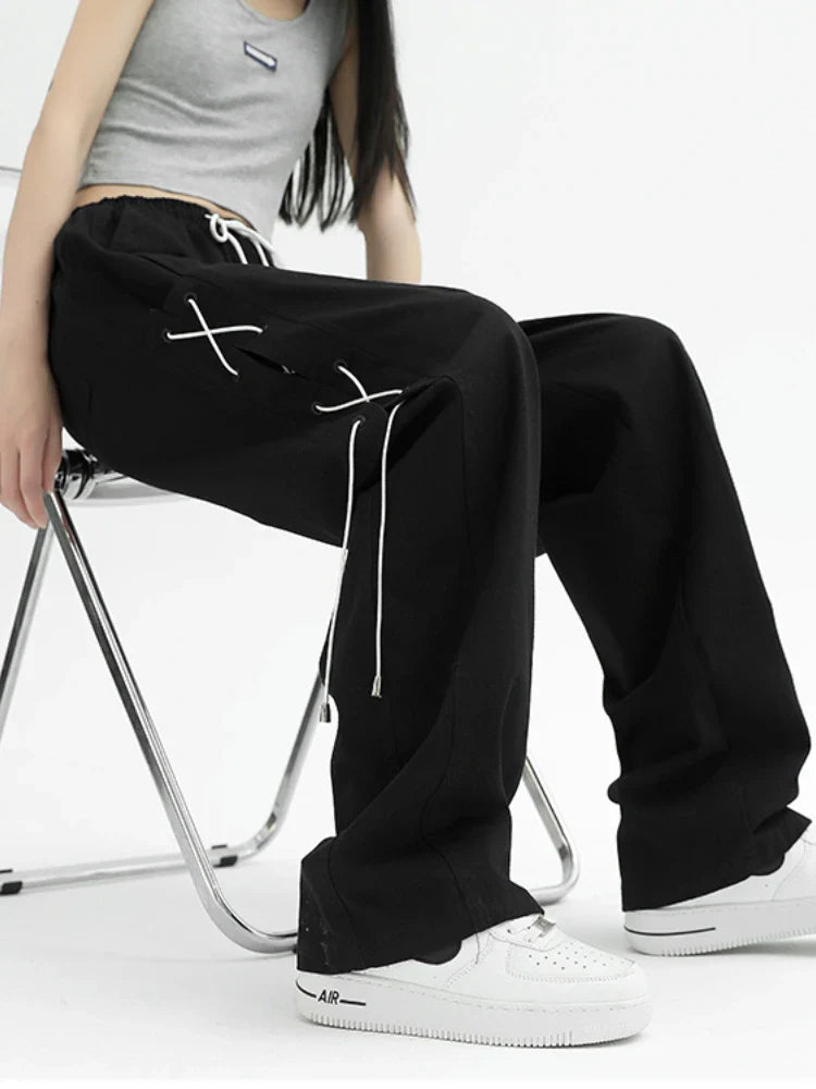 Hippie Harajuku Green Cargo American Vintage Streetwear Oversize Pant