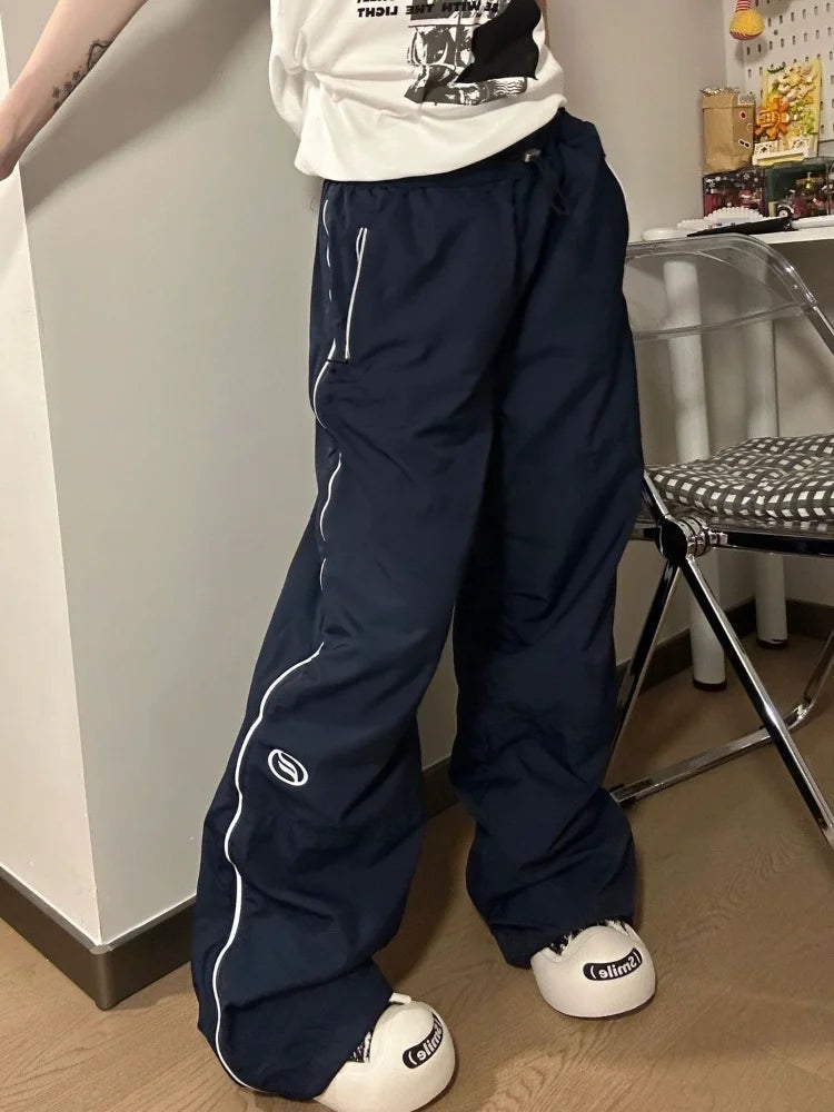 Hippie Oversize Gorpcore Side Striped Jogger Baggy Loose Pants