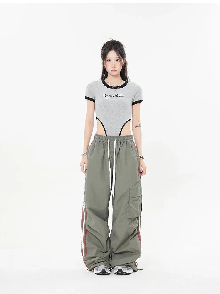 Hippie Vintage Cargo Parachute Harajuku Streetwear Oversize Gorpcore Pant