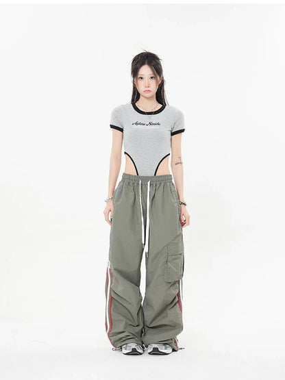 Hippie Vintage Cargo Parachute Harajuku Streetwear Oversize Gorpcore Pant