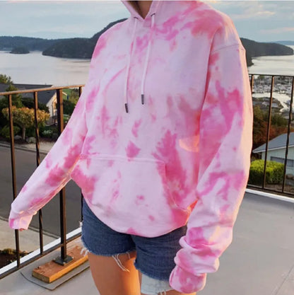 Tie Dye Oversized Pullover Hoodie