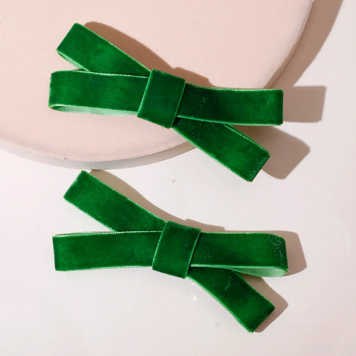 Velvet Black Head Bow Headdress - Christmas Hair Accessory