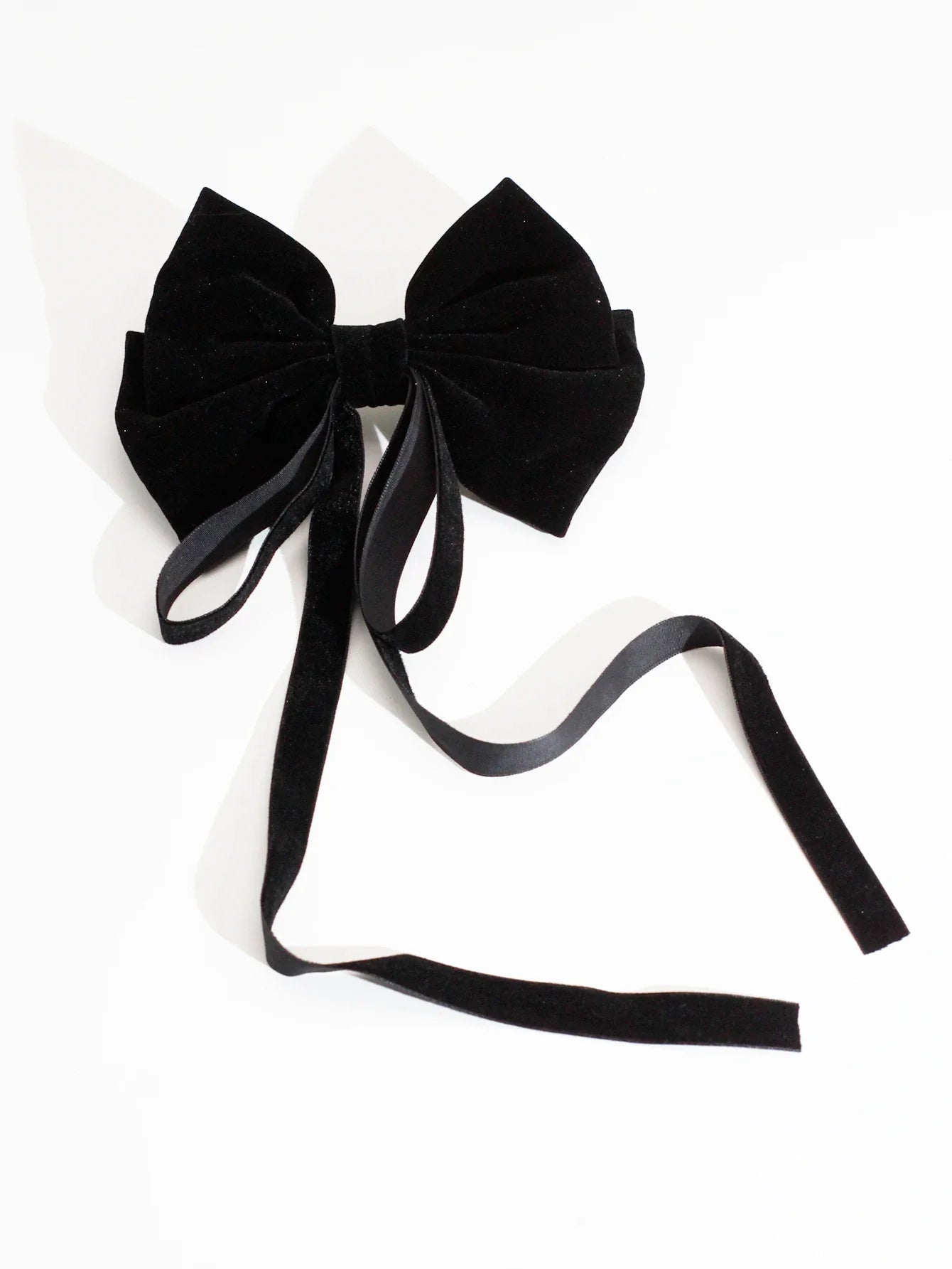 Vintage Solid Color Head Bow - Christmas Hair Accessory for Women