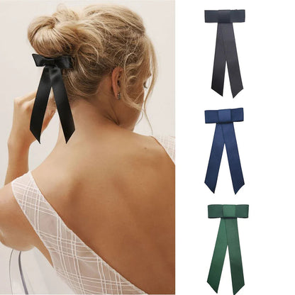 Vintage Fashion Ribbon Top Clip Christmas Hair Accessory