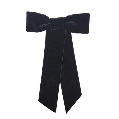 Velvet Ribbon Top Clip - Christmas Hair Accessory for Women