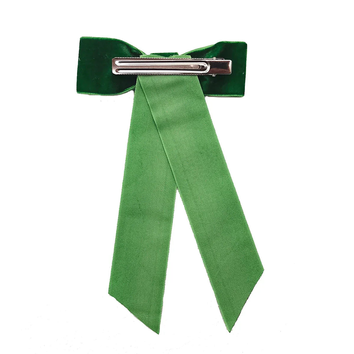 Velvet Ribbon Top Clip - Christmas Hair Accessory for Women