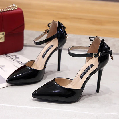 Pointed Toe Fashion Sexy Black Wedding Nude Bridal Ladies High Heel