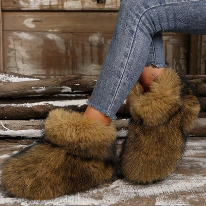 High Over-the-knee Fur Fashion Wool-like Plus Velvet Snow Boot