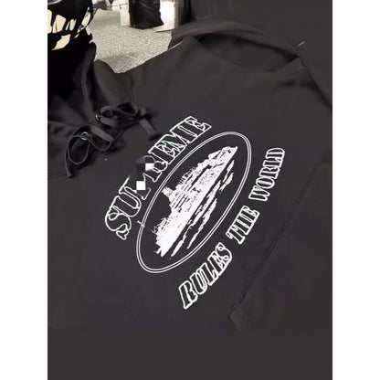 Street Style Devil Print Hoodie