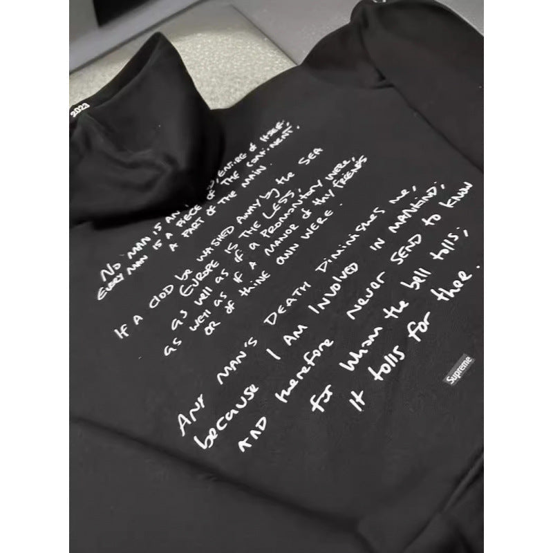 Street Style Devil Print Hoodie