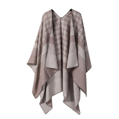 Plain-colored Double-sided Cape Autumn Winter Simple Scarf