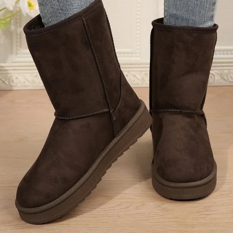 Plush Thickening Fashion Solid Comfortable Casual Large Size Snow Boot