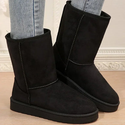 Plush Thickening Fashion Solid Comfortable Casual Large Size Snow Boot