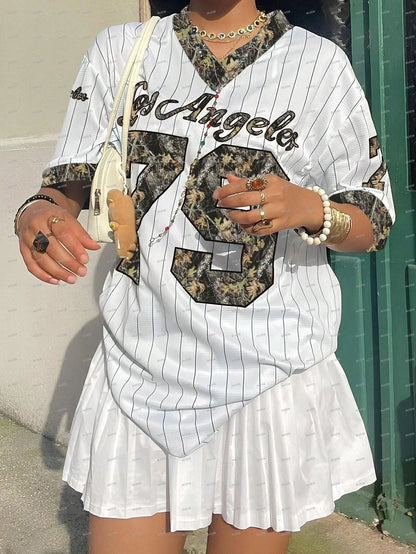 Los Angeles Graphic Stripe T-shirt