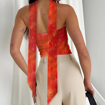 Fairycore Flower Mesh Strapless