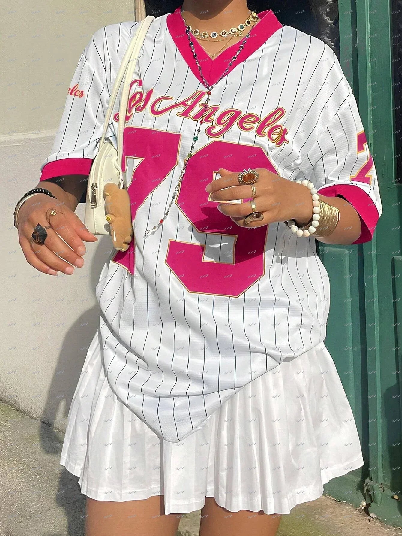 Los Angeles Graphic Stripe T-shirt