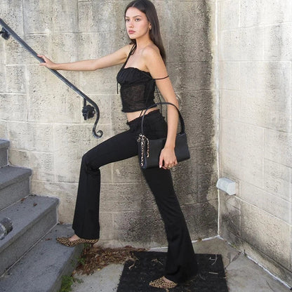 Ruffle High Waist Street Cami Top