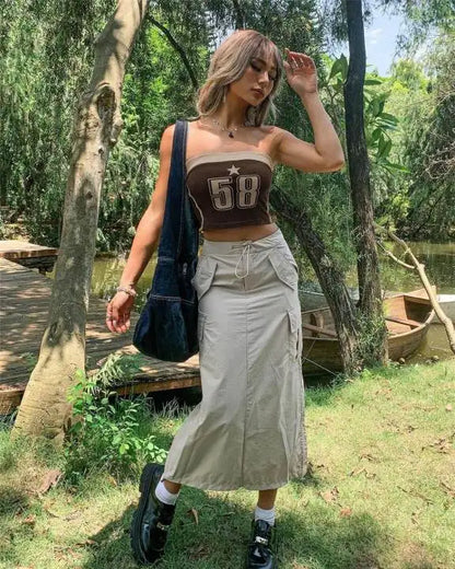 Vintage Italia Print Corset Strapless