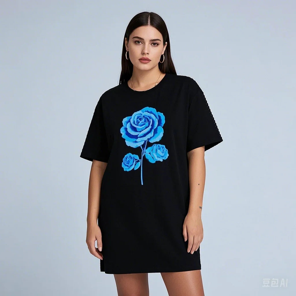 Long Style Cotton Casual T-shirt