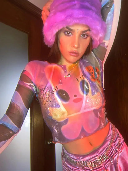 Summer Fashion Fairy Tale Sheer Top