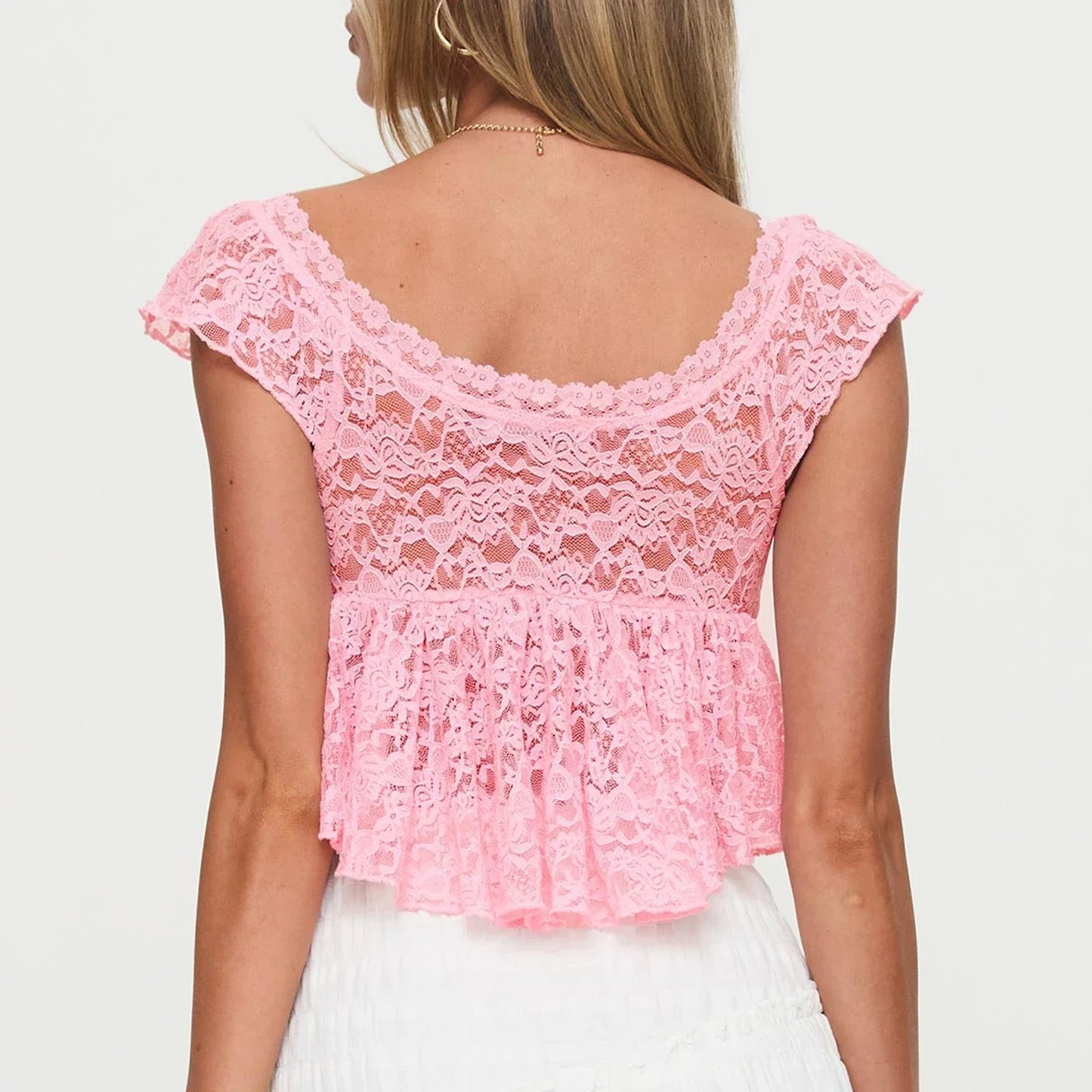 Lace Sexy Slim Fit Crop Top