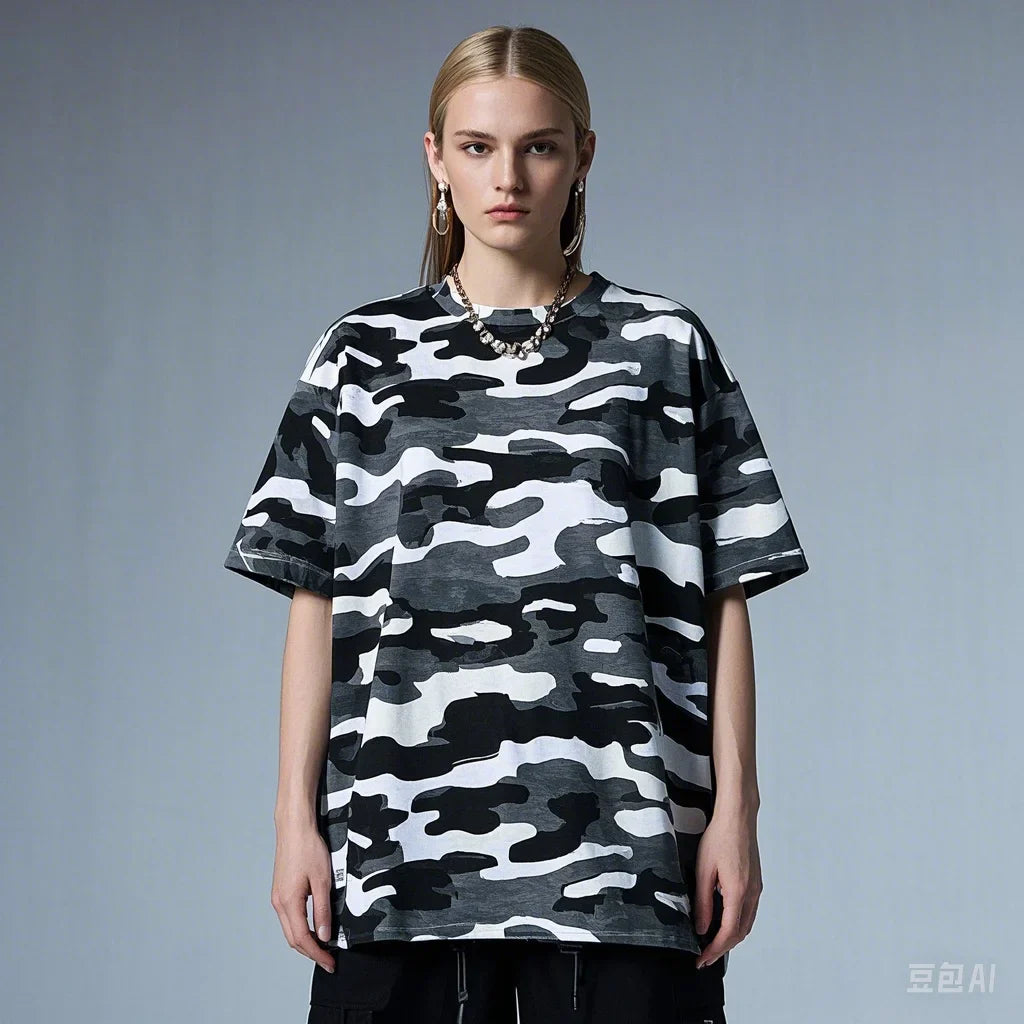 Camouflage Floral Summer T-shirt