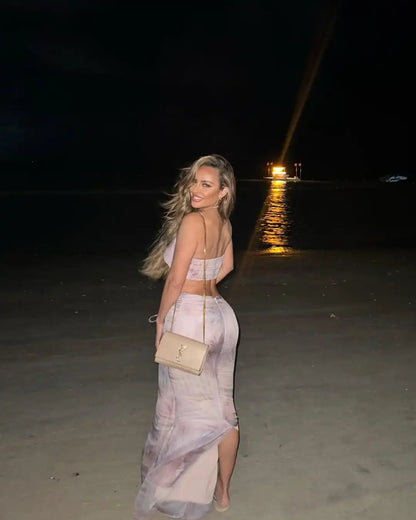 Halter Skirt Thong Sexy Three Piece Swim Sets