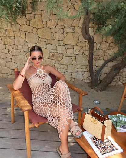 Sunflower Solid Mesh Sexy Three Piece Swim Sets