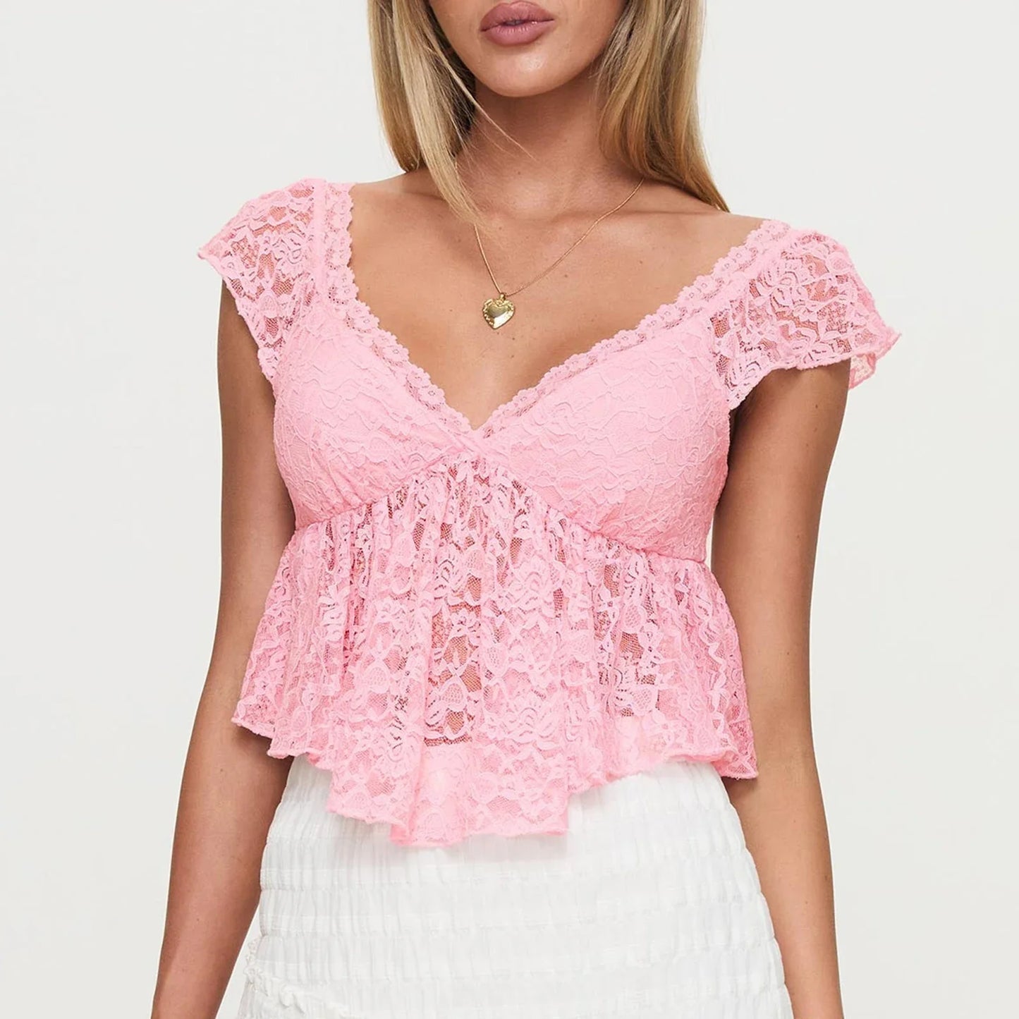 Lace Sexy Slim Fit Crop Top