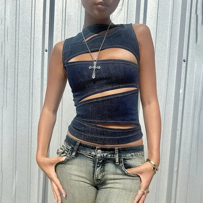 Slim Fit Hollow Cami Top