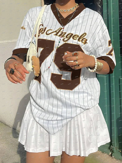 Los Angeles Graphic Stripe T-shirt