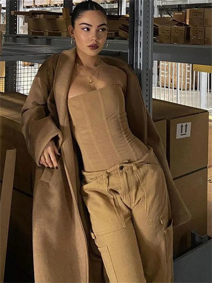 Mesh Backless Elegant Patchwork Strapless