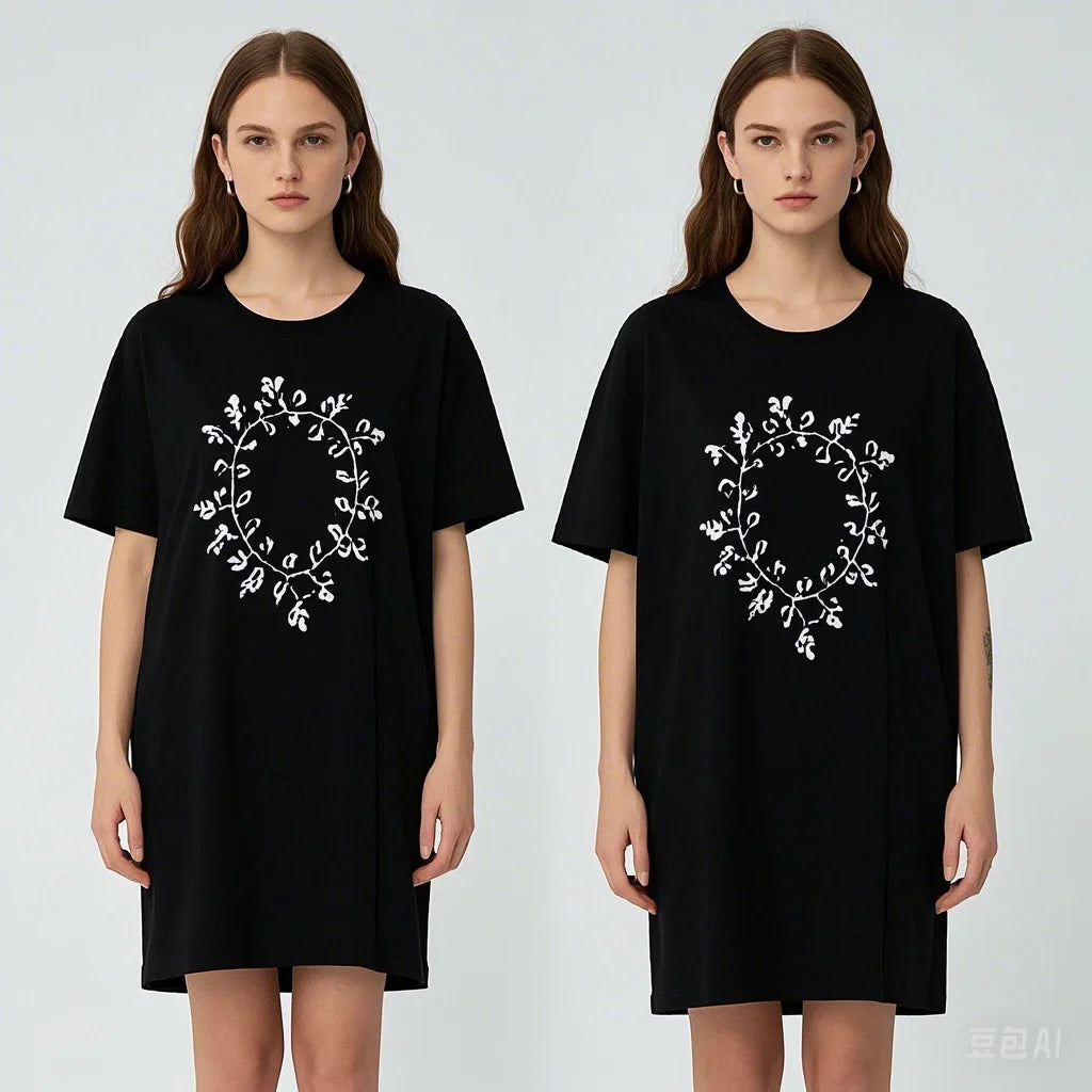 Long Style Cotton Loose T-shirt