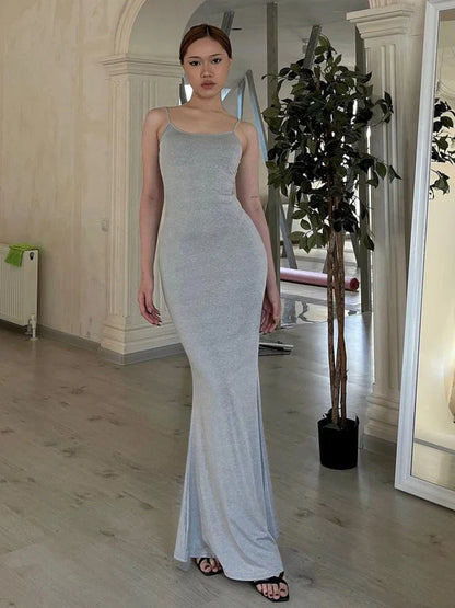 Butterfly Cutout Backless Maxi Dress